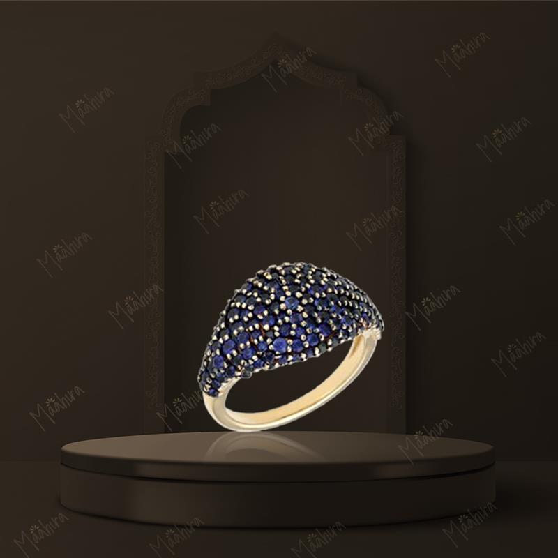 Minimalist Blue Sapphire Ring – US Size 4