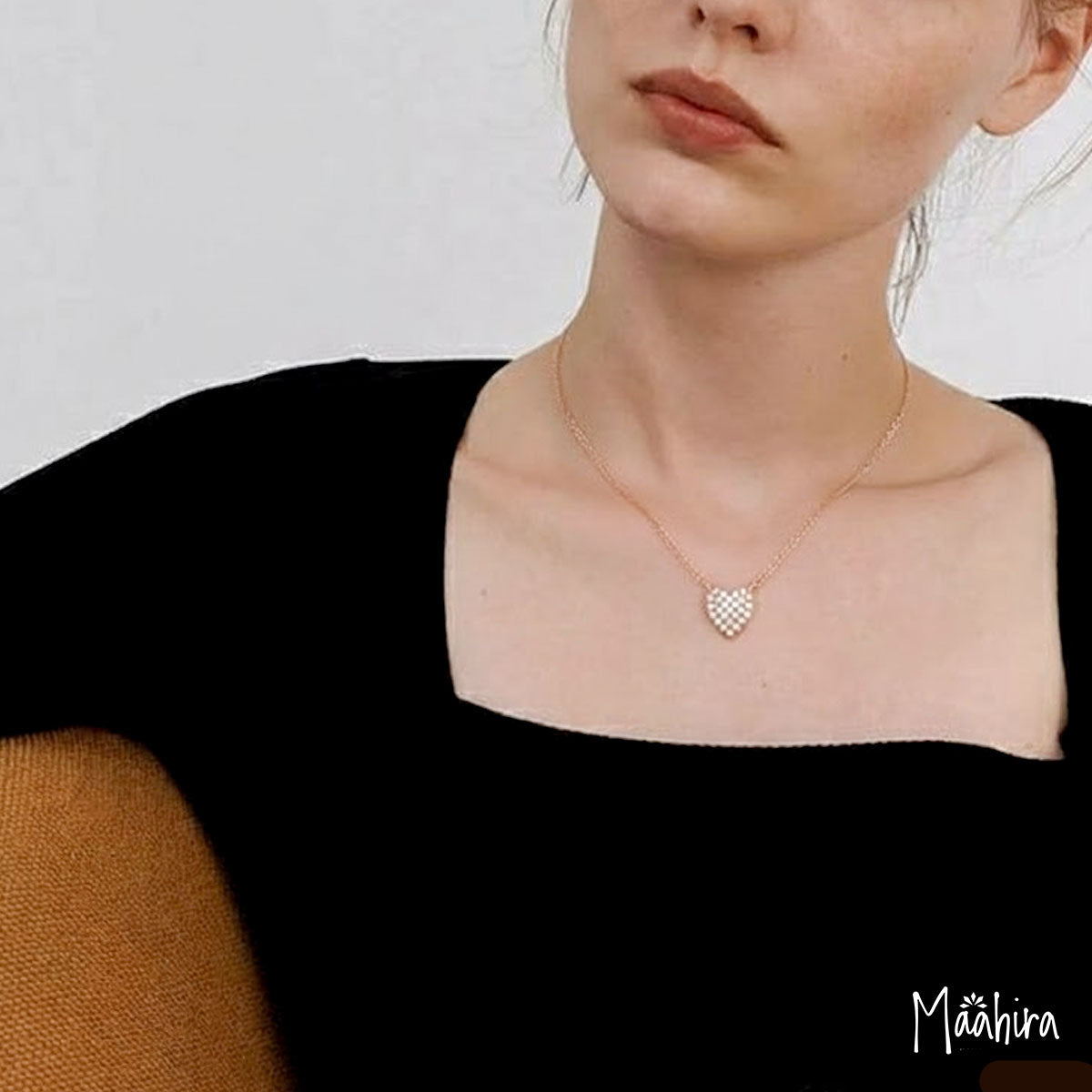 Diamond Heart Pendant Necklace