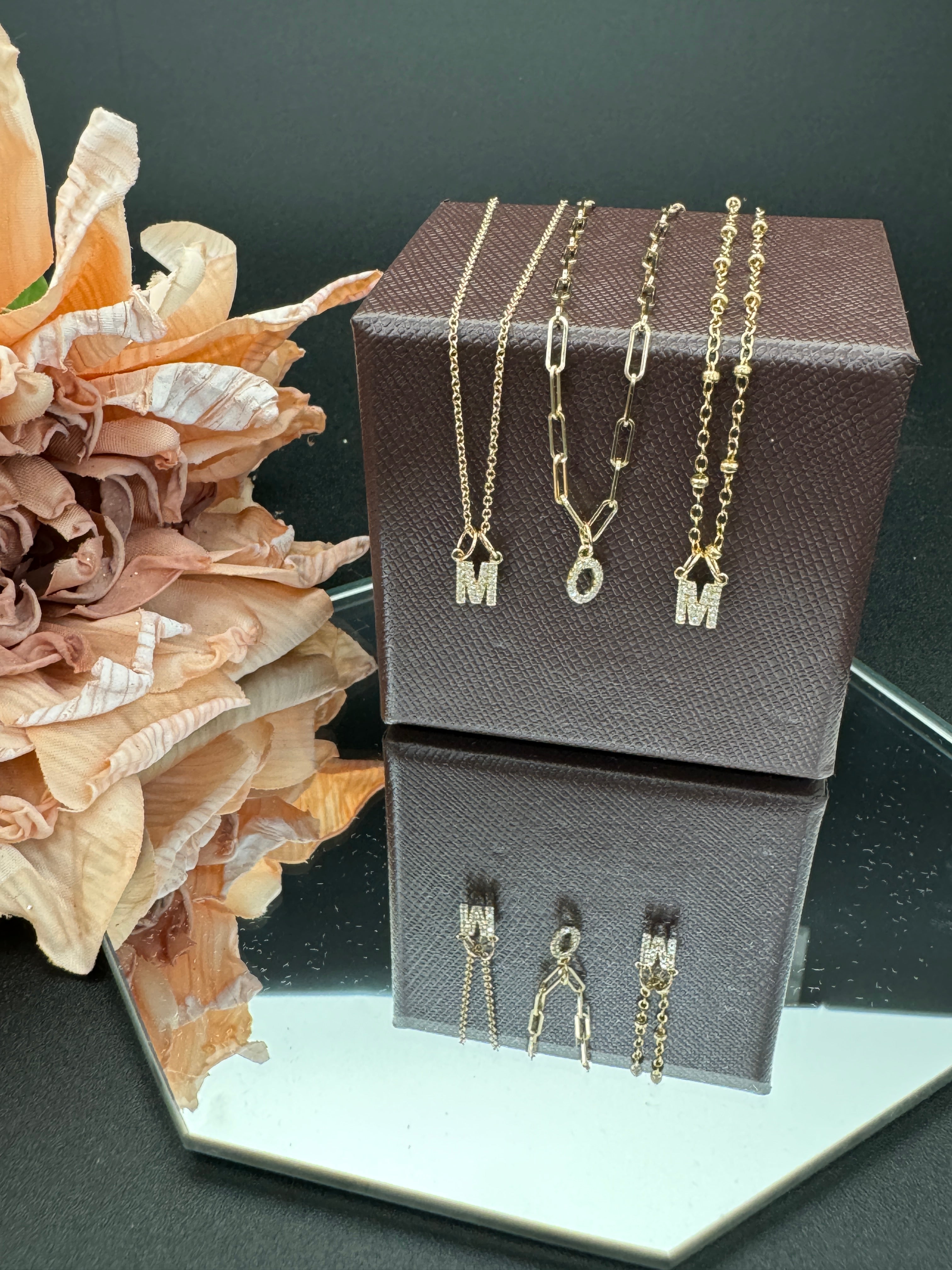 "R" Diamond Charm