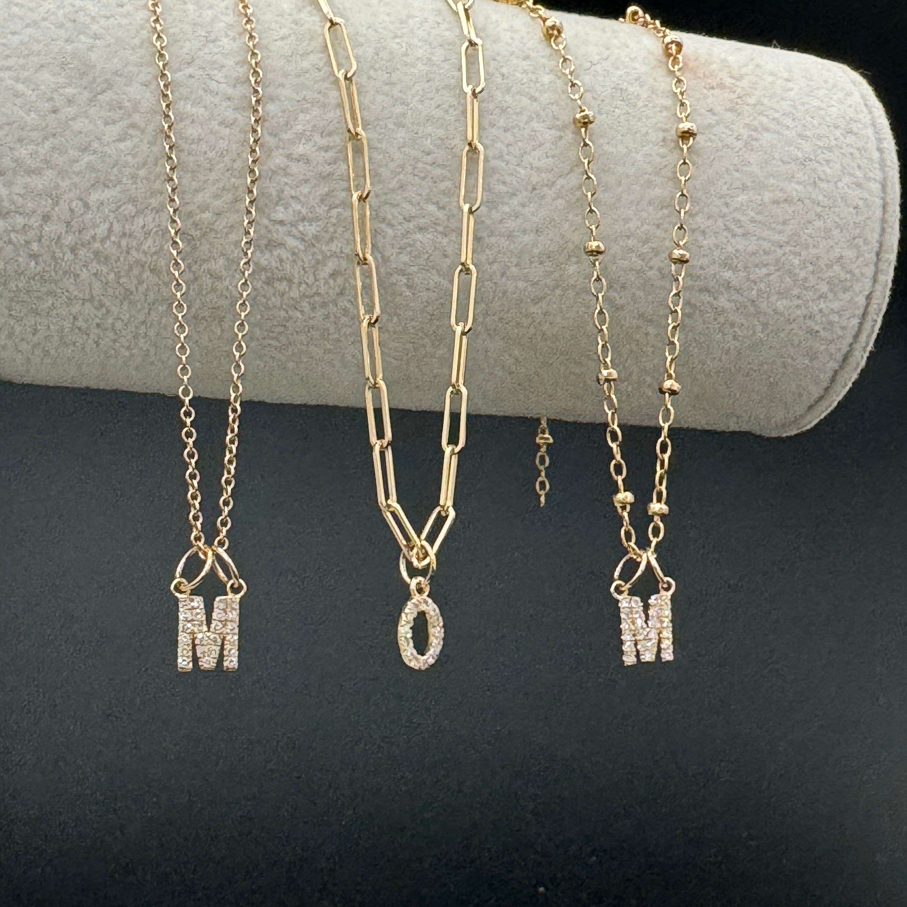 "B" Diamond Charm