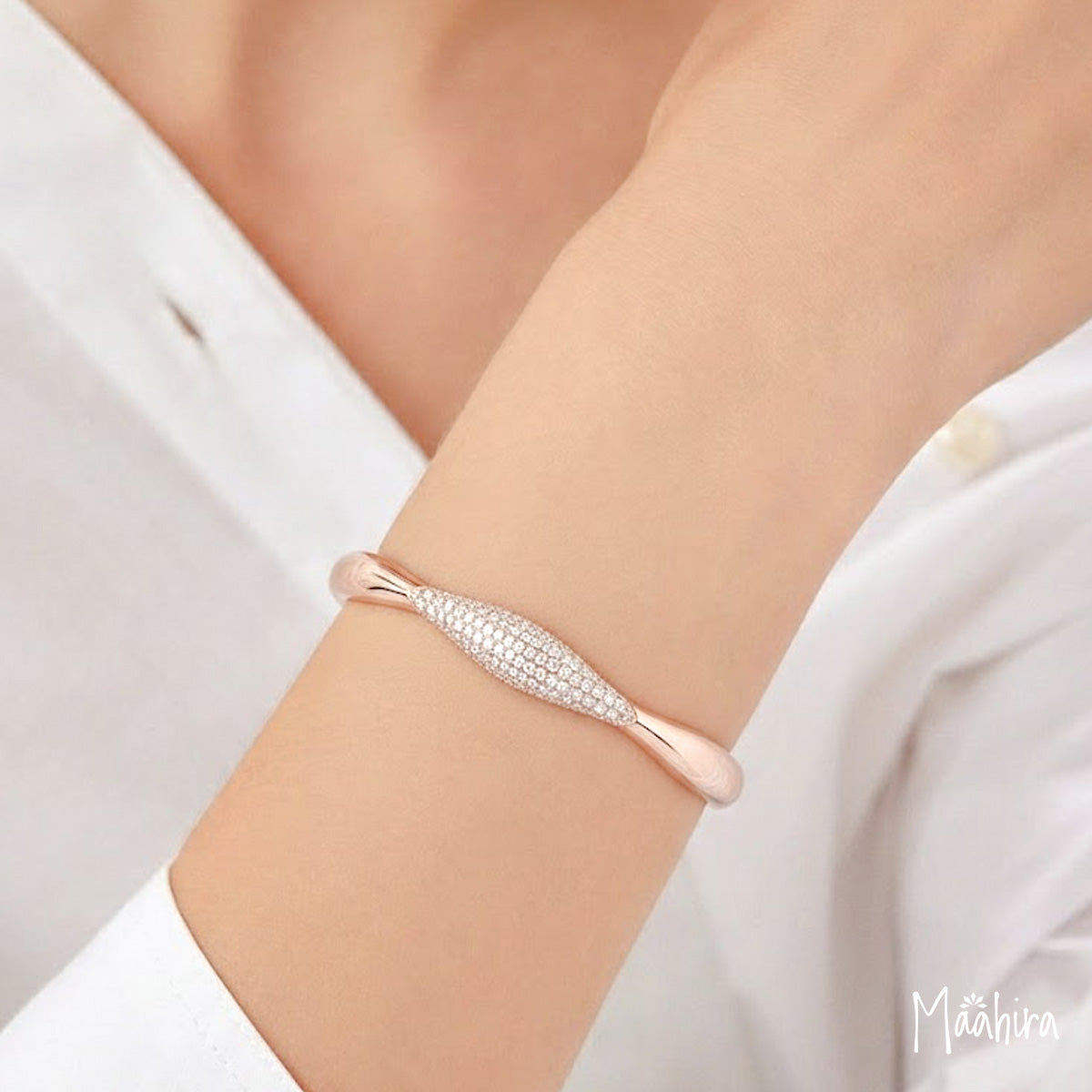 Whimsical Diamond Bangle