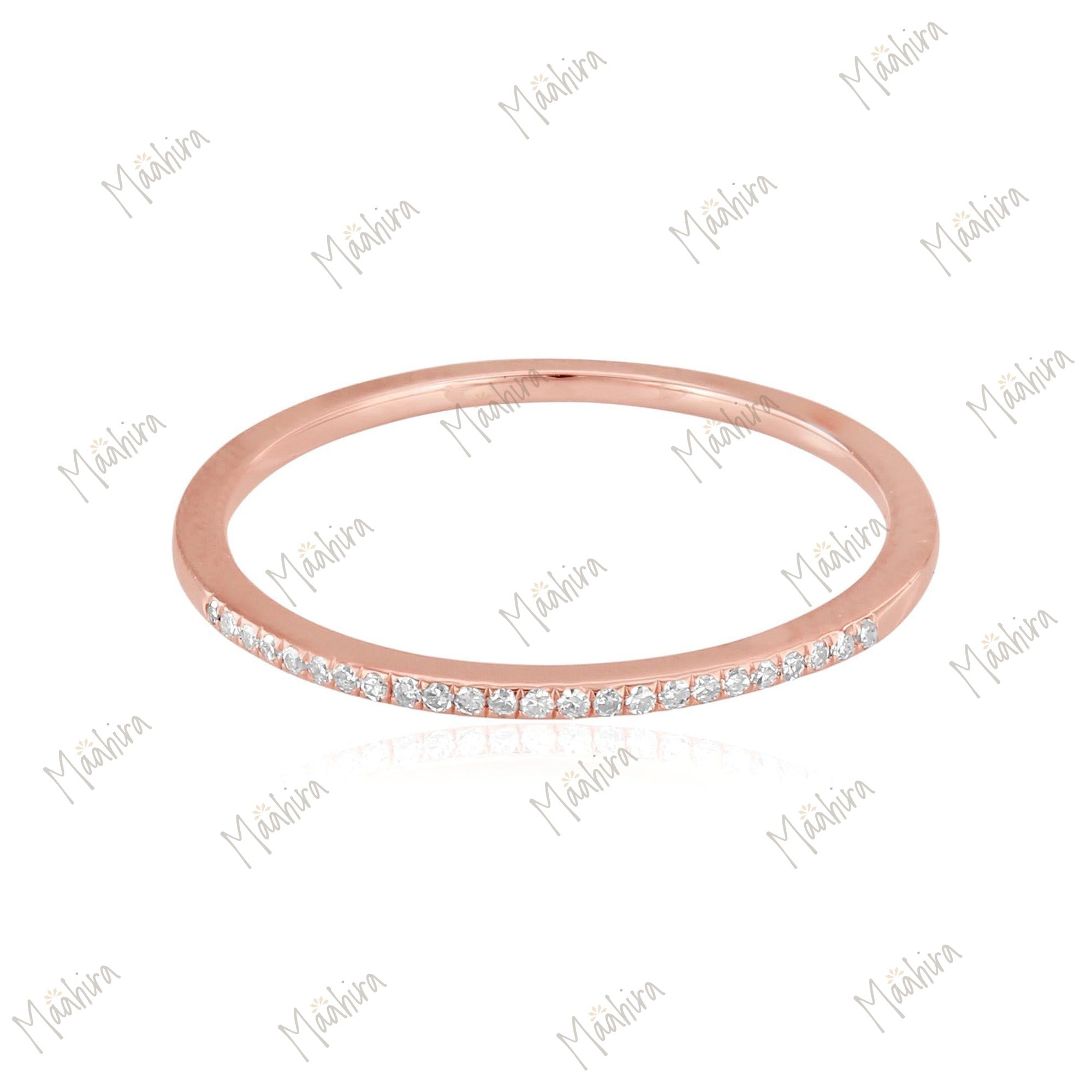 Rose Gold Halfway Ring
