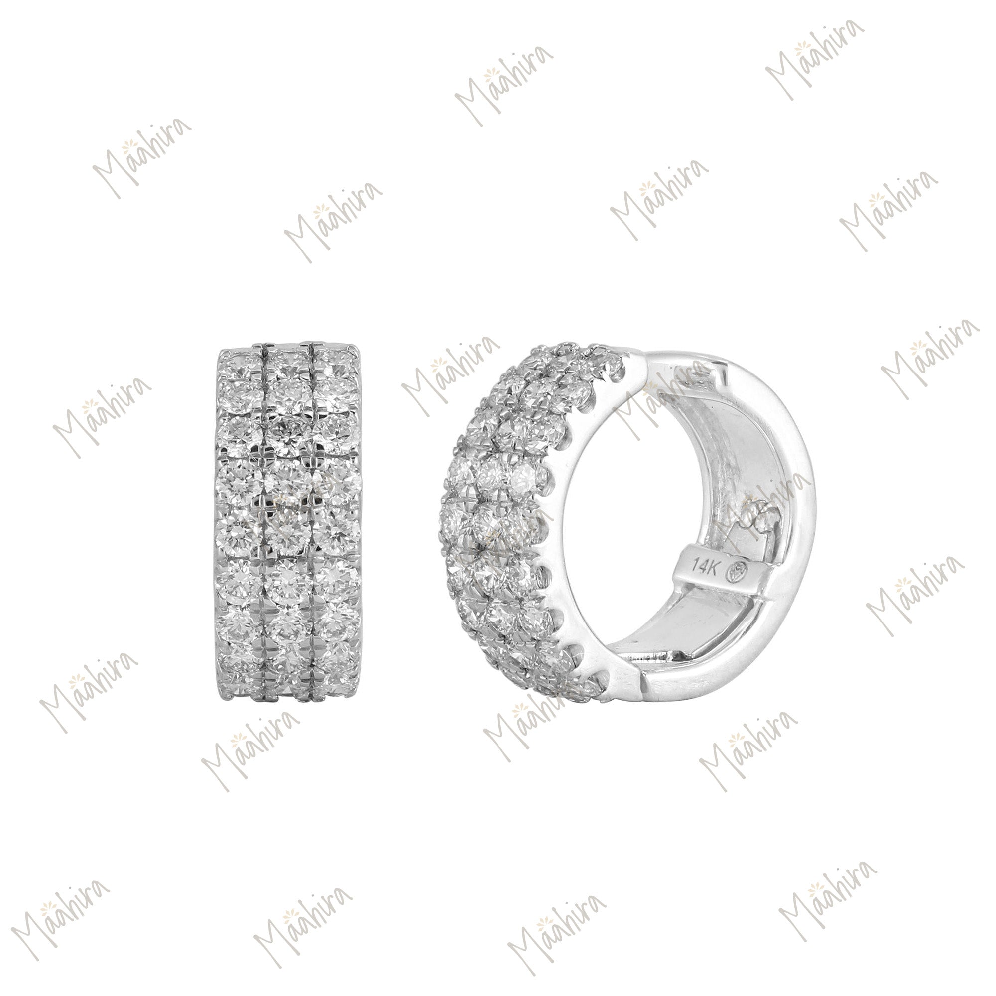 Diamond Huggies Earrings