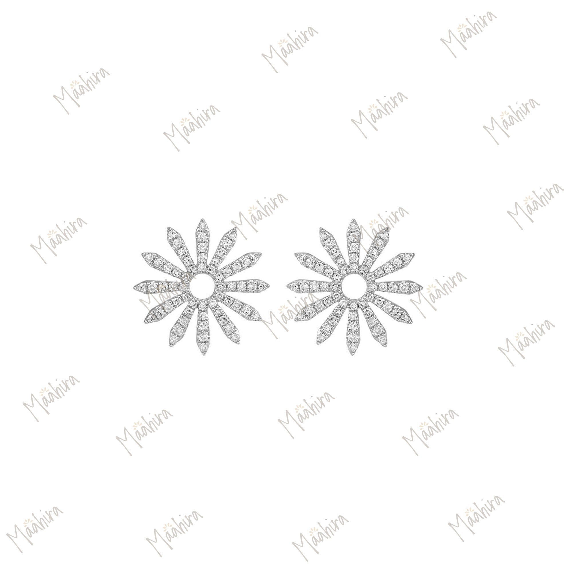 Admirable Flower Diamond Stud
