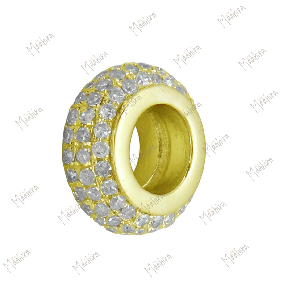 Diamond Round Charm