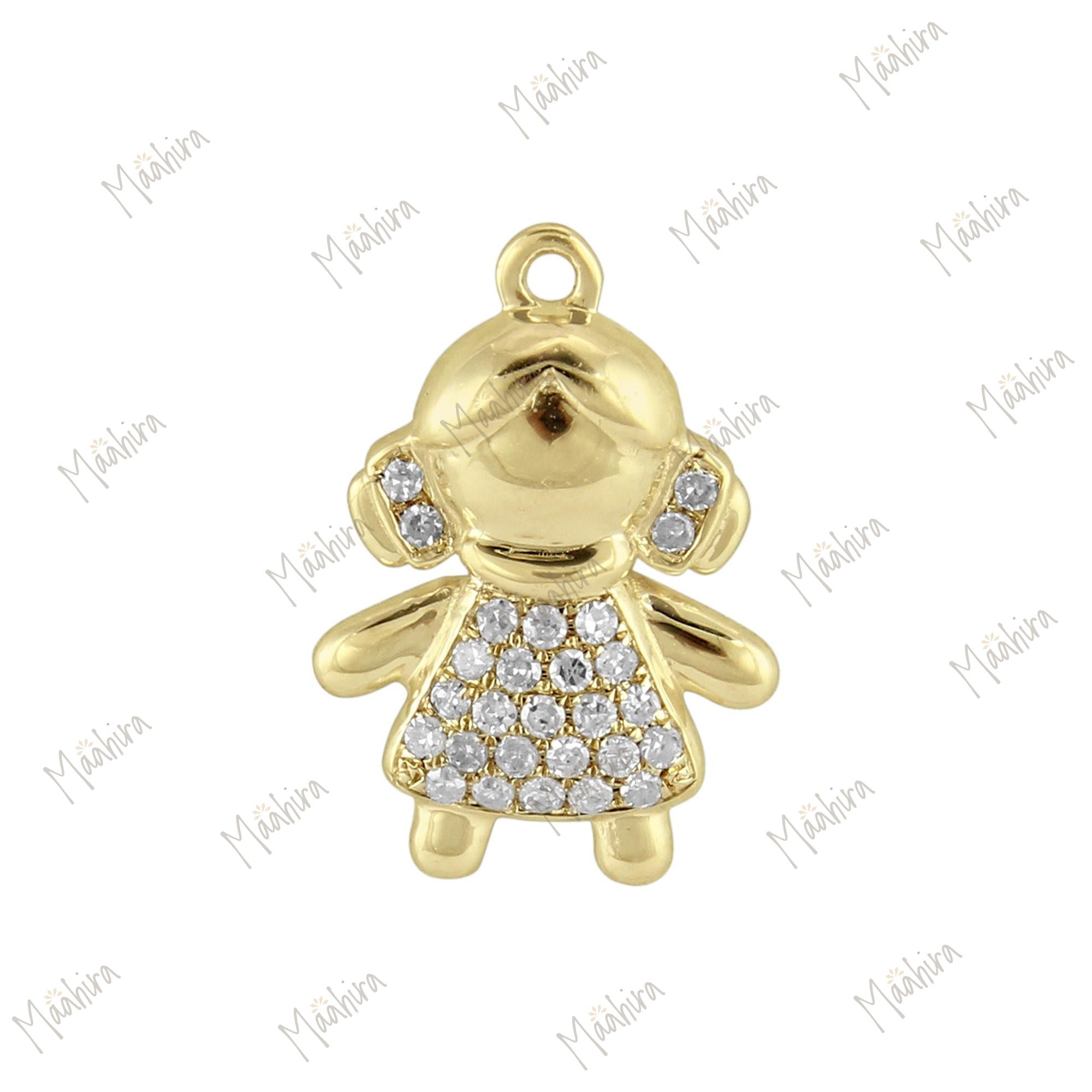 Diamond Girl Charm