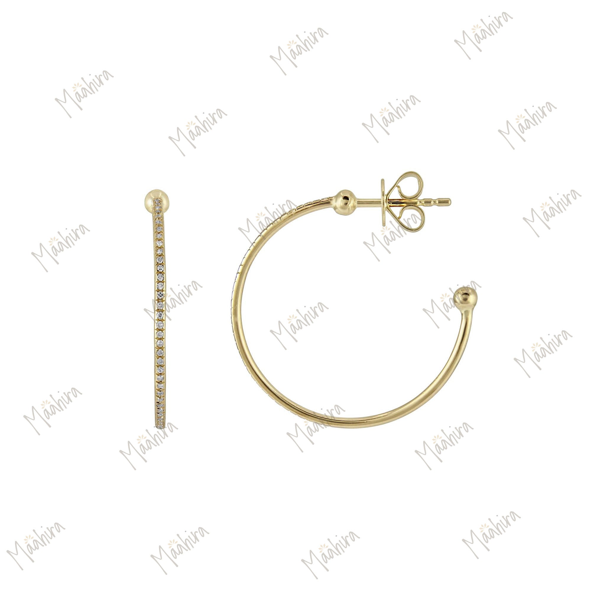 Sleek Golden Hoop Earring