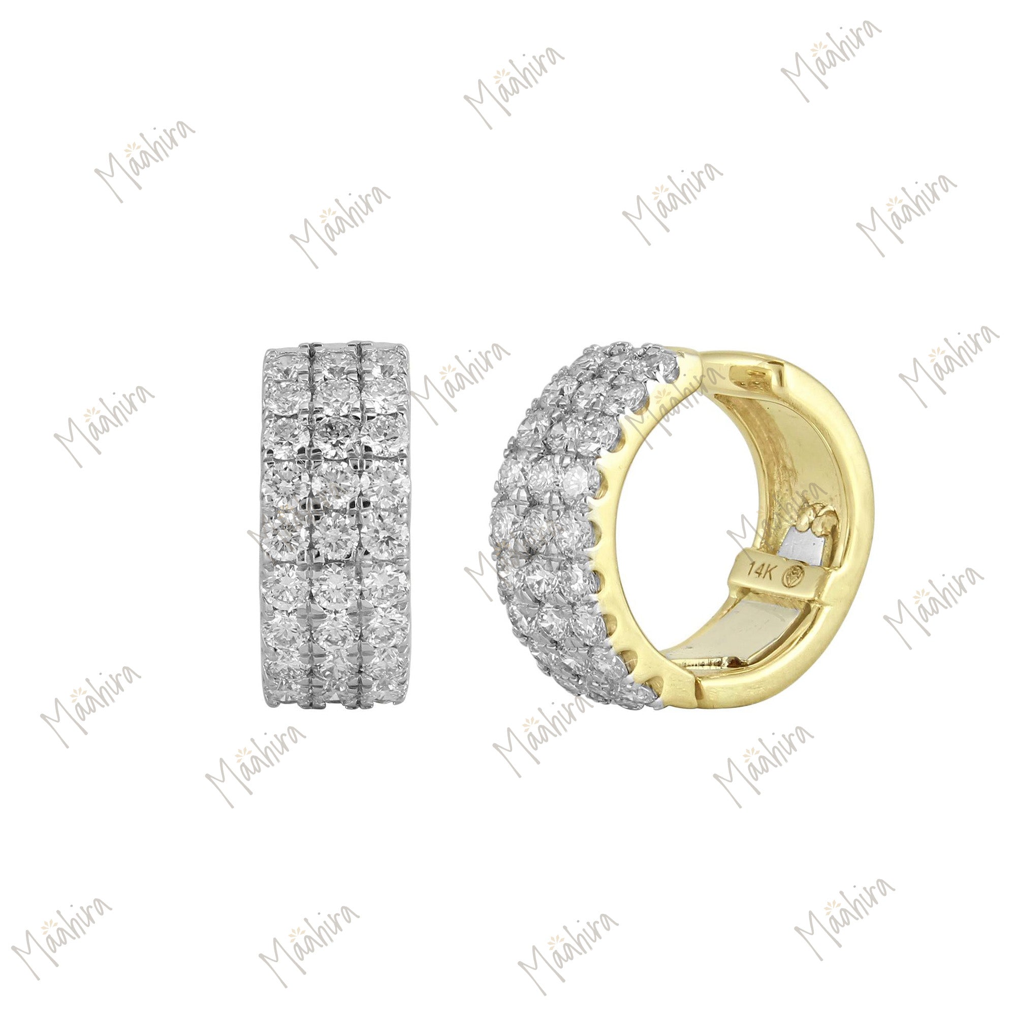 Diamond Huggies Earrings