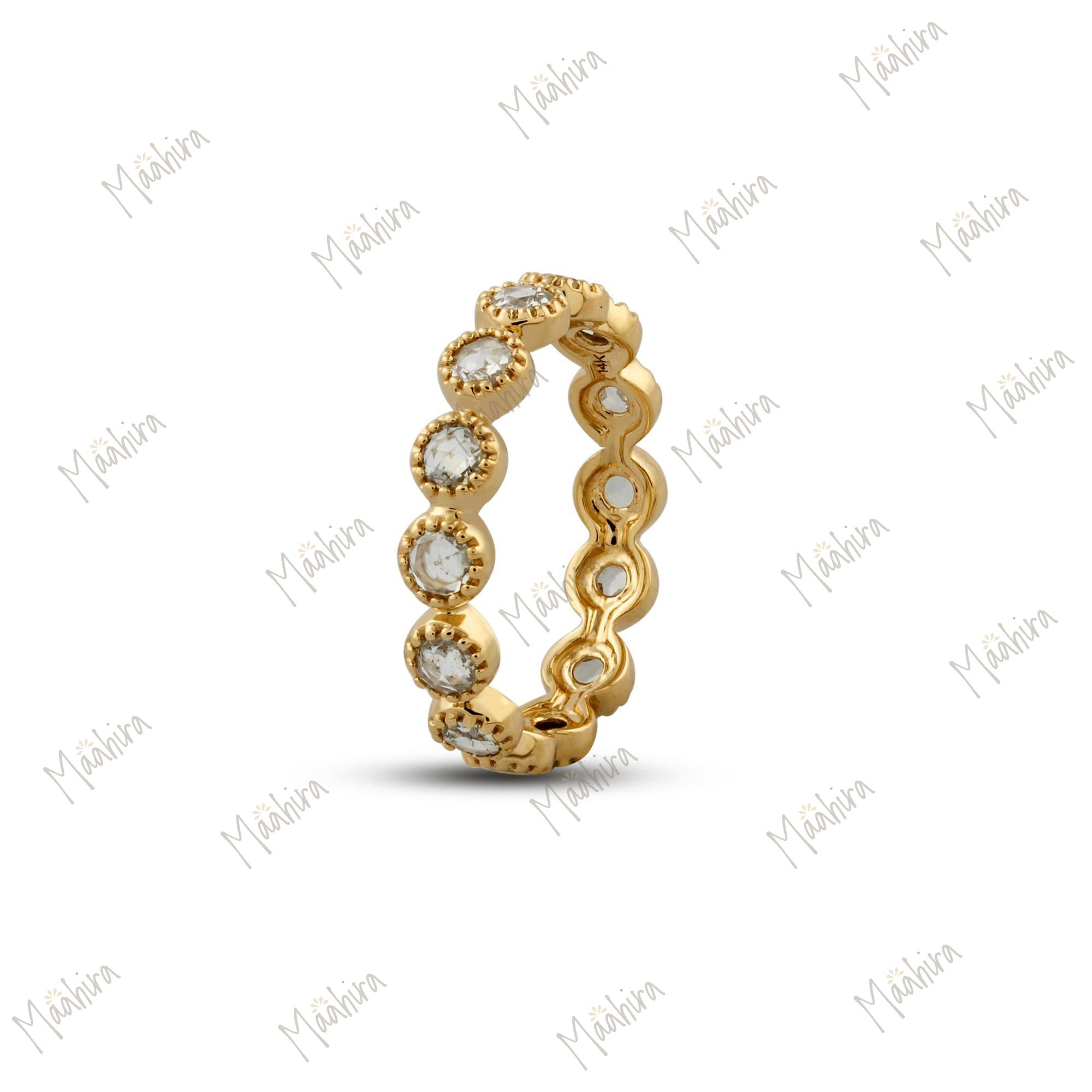 Diamond Studded Rose cut Ring