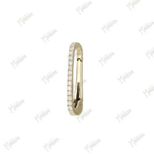 Diamond stud gold lock