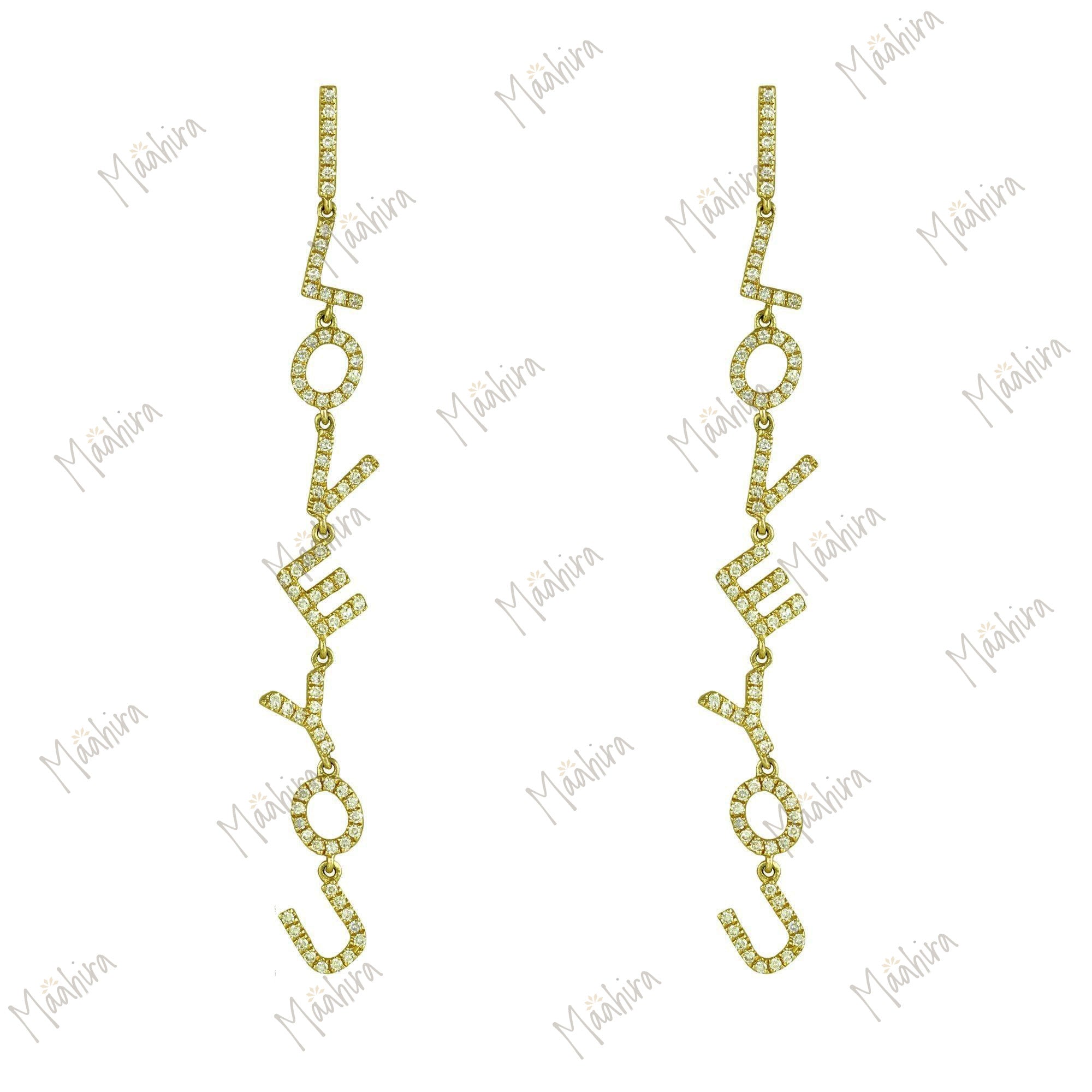 I Love U Earring For Expressing Your Feelings