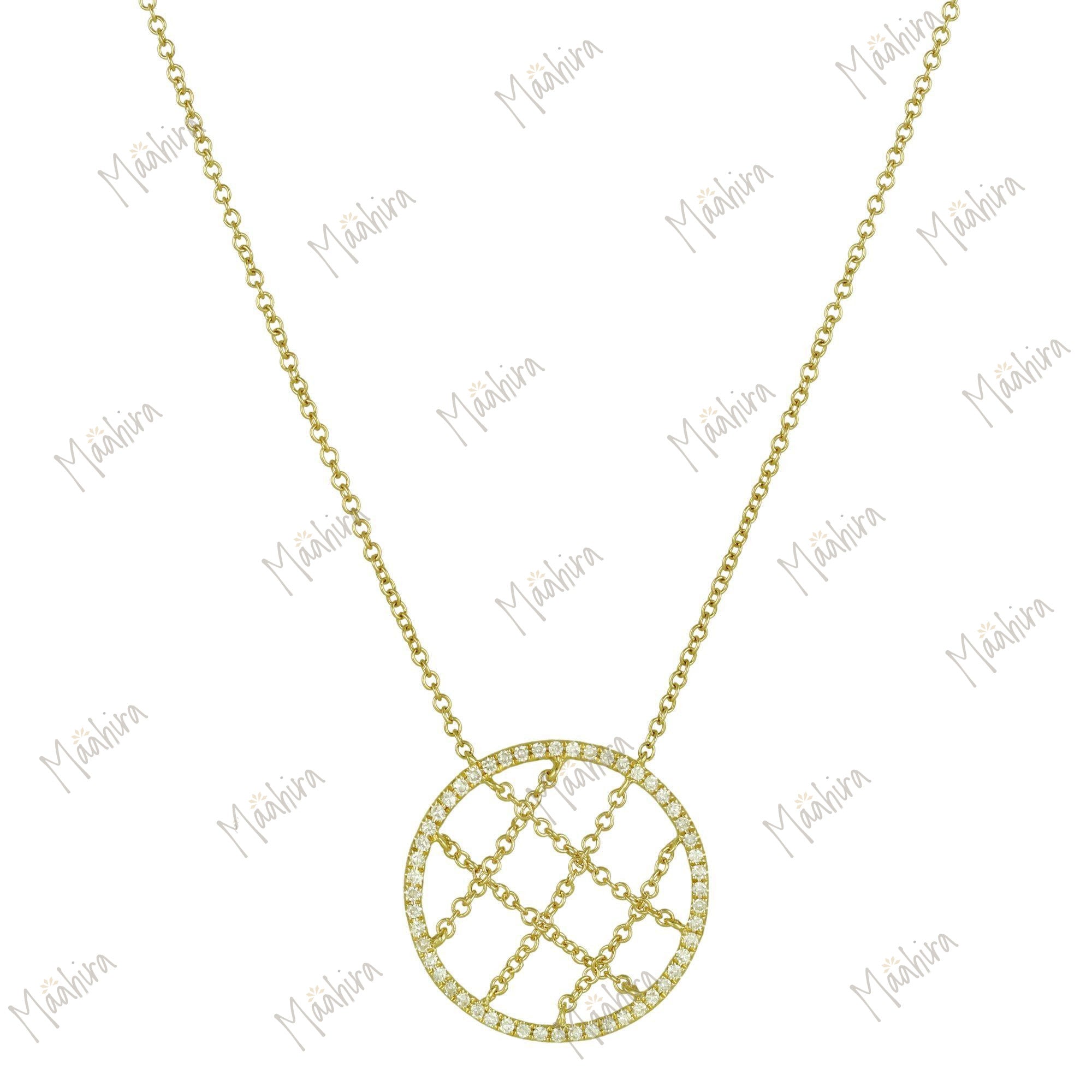 Diamond Circle Pendant chain