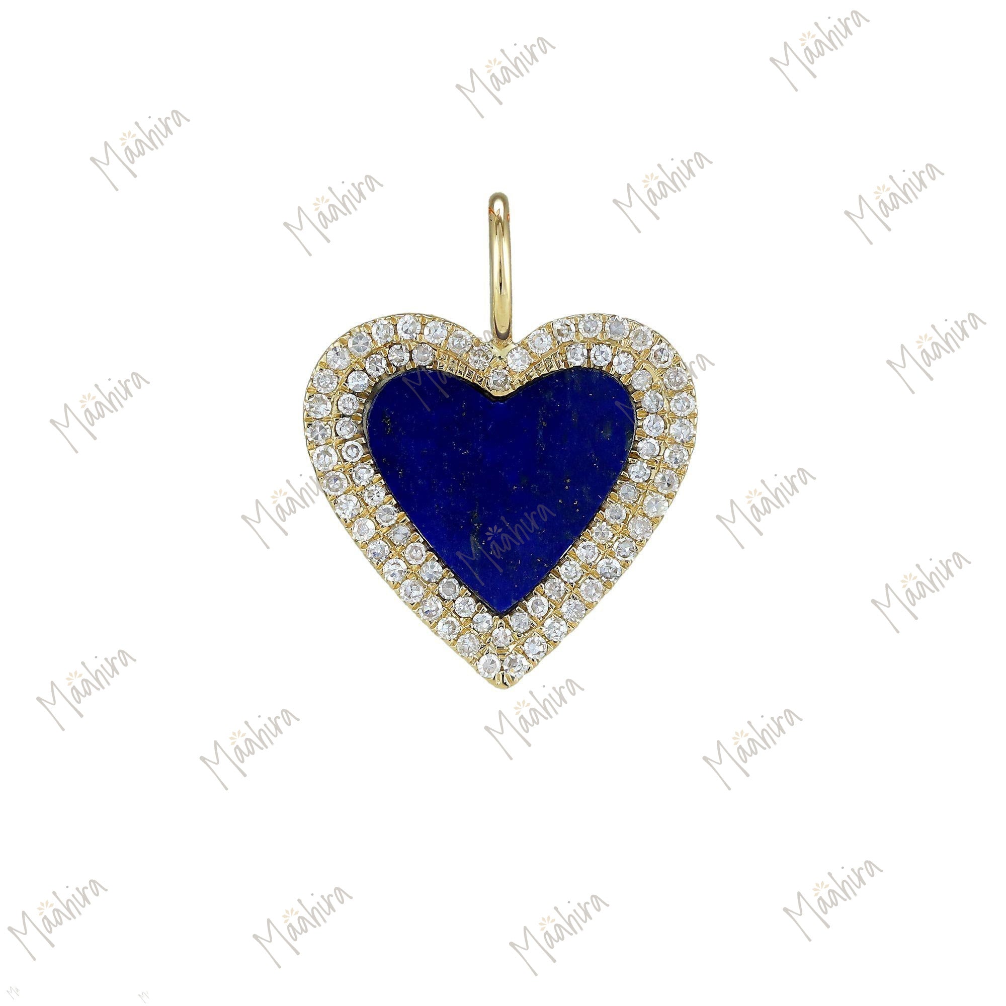 Lapis Heart Pendant