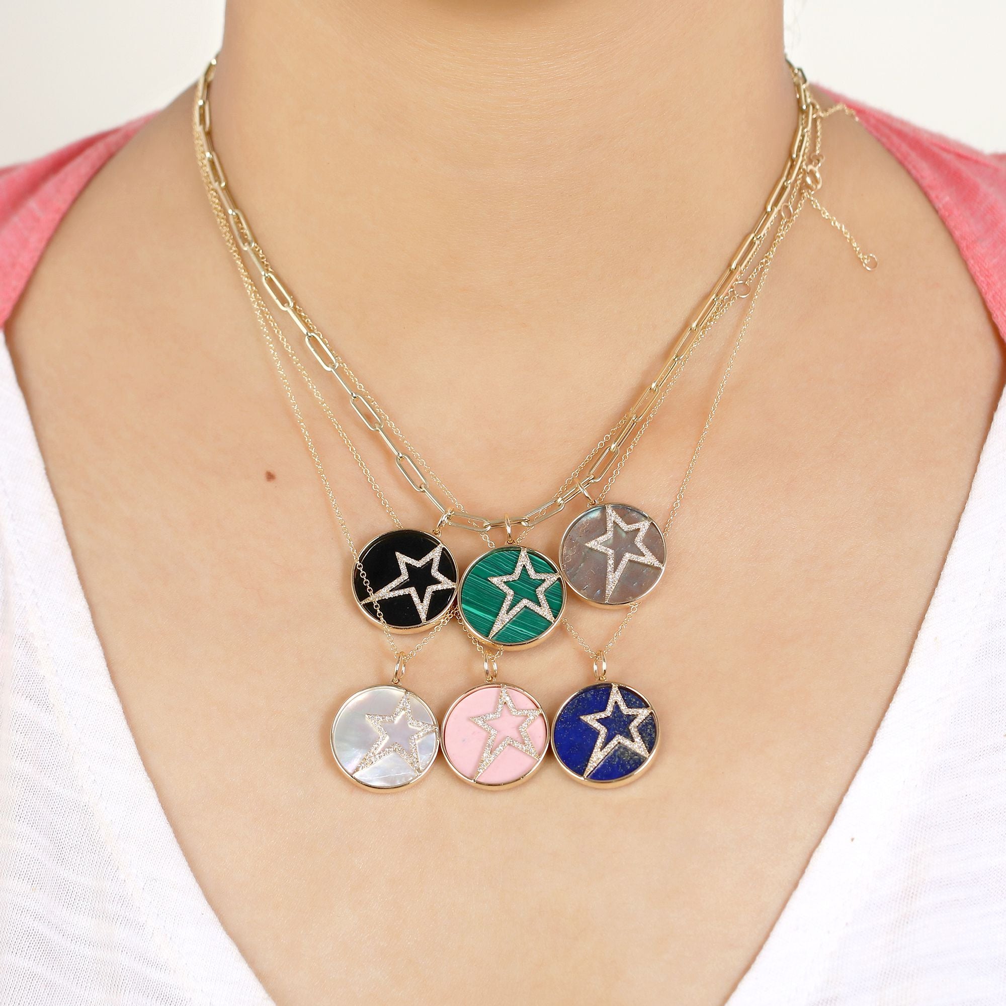 Black Onyx Star Pendant