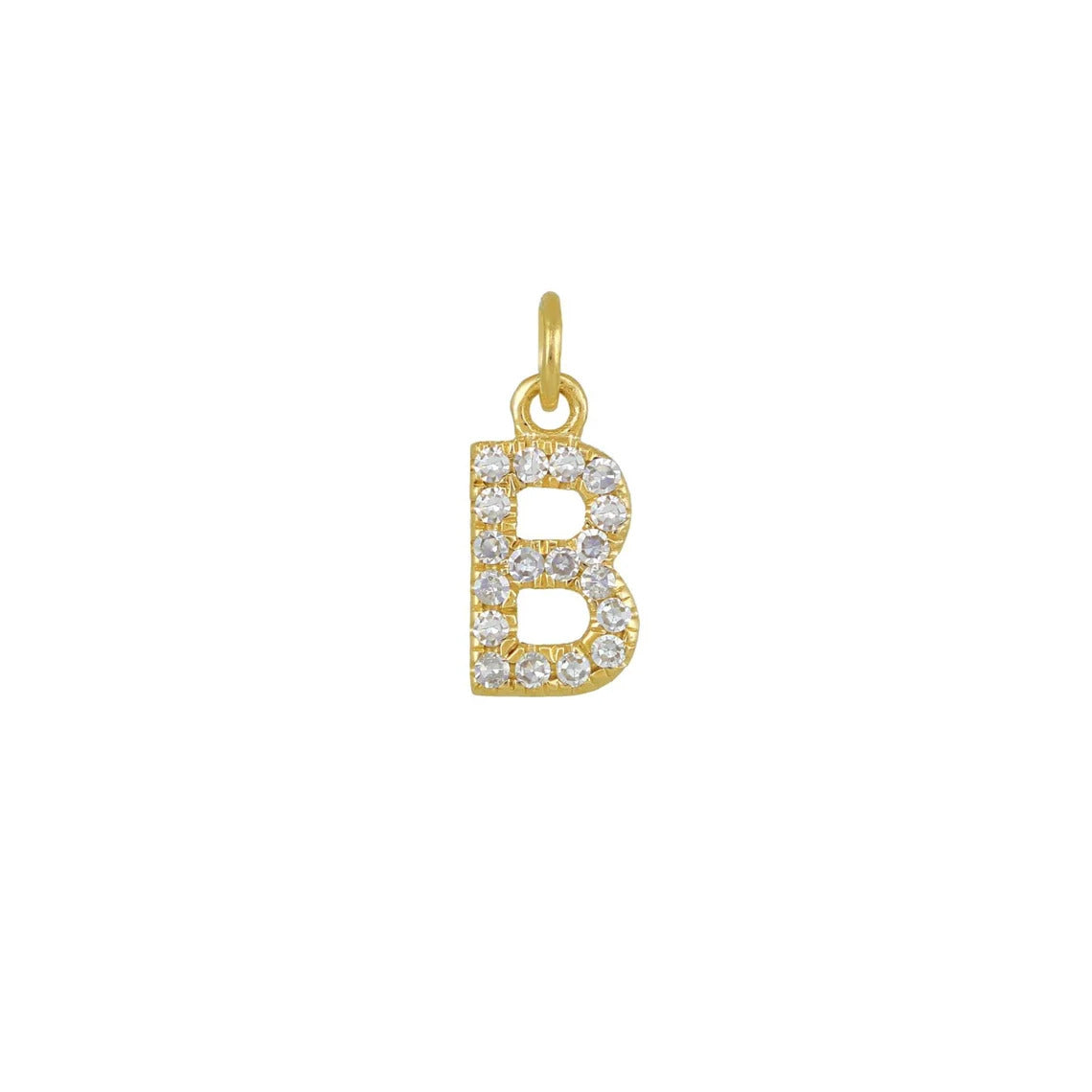 B diamond charm