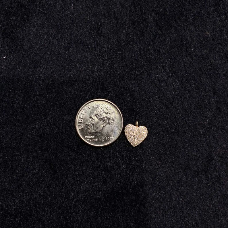 heart charm size