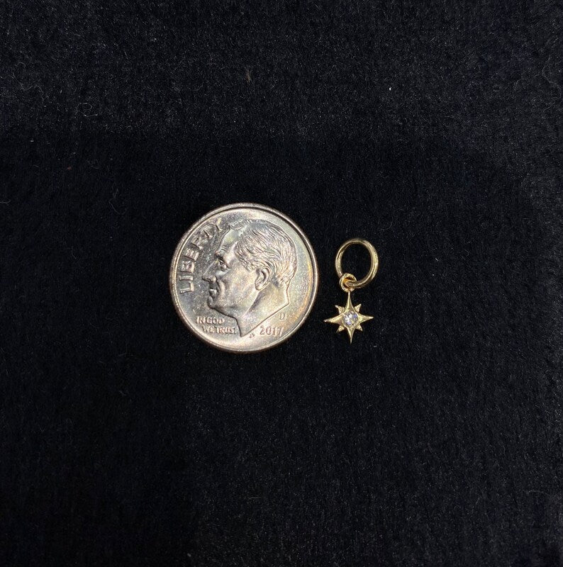 Size of diamond star charm
