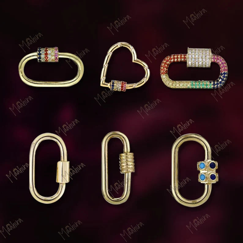 Gold oval clasp types
