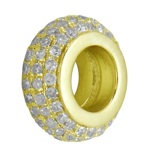 Diamond Round Charm