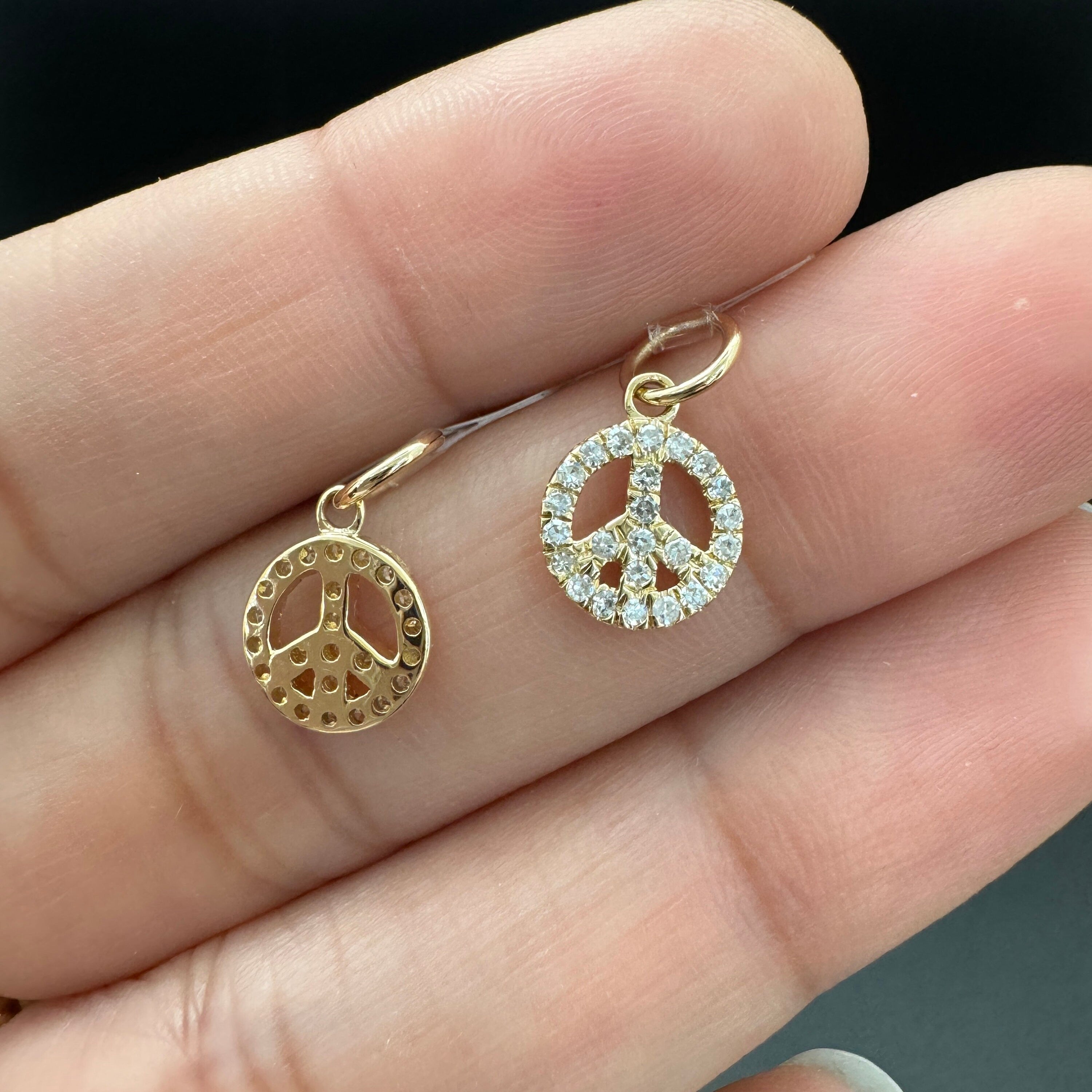 Diamond Peace Charm