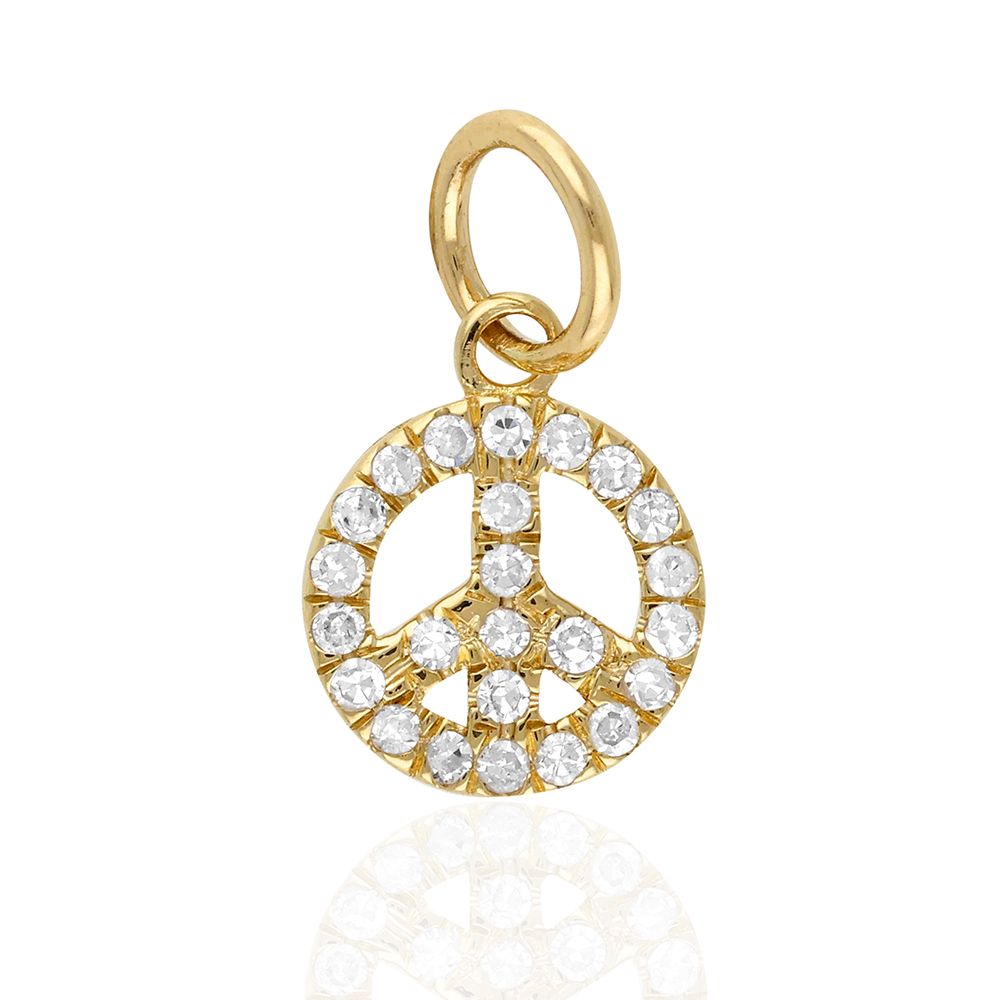 Diamond Peace Charm