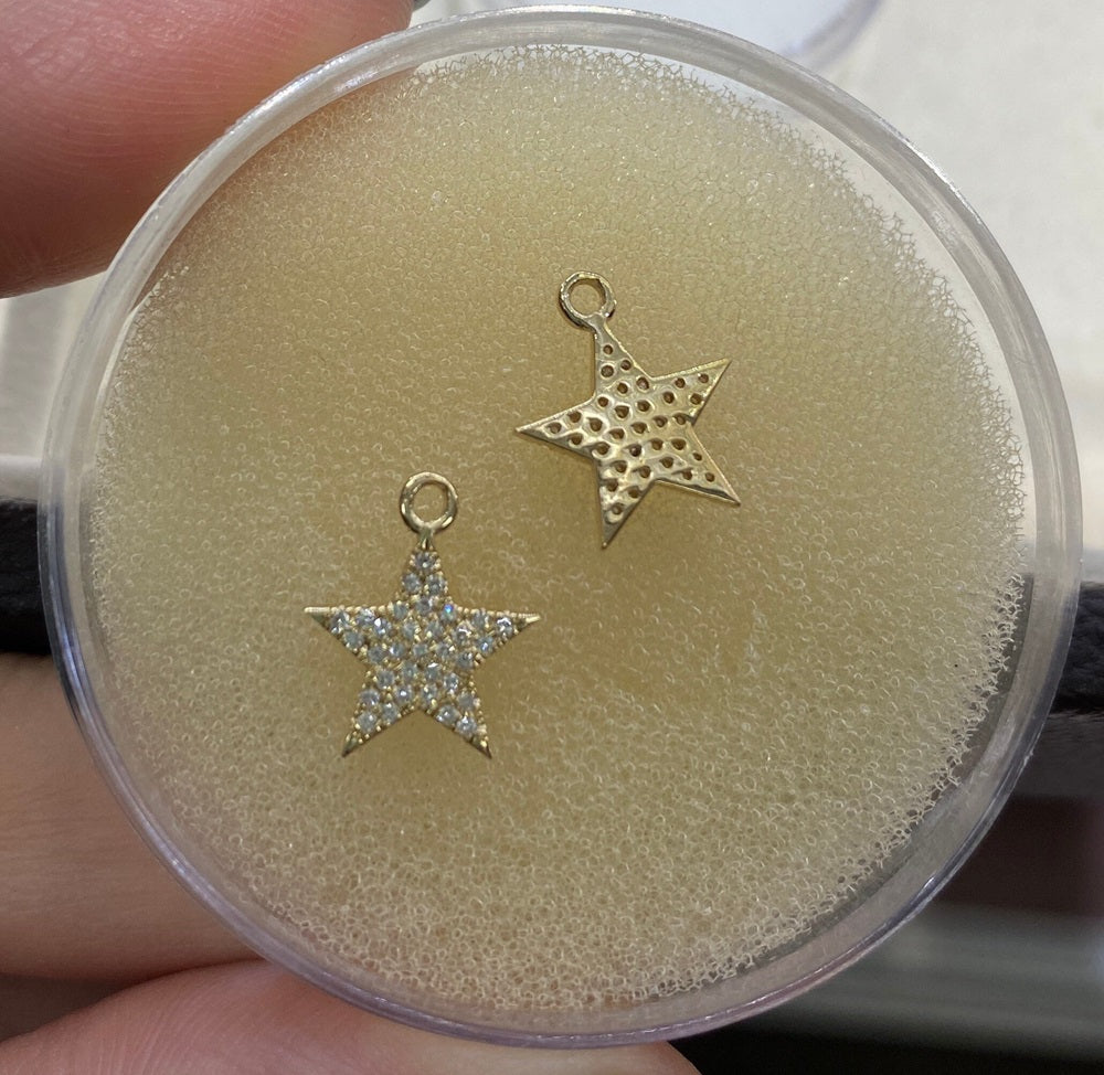 Diamond Star Charm 10mm