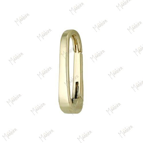 Solid Gold Push Open/Close Charm Enhancer 20x8mm