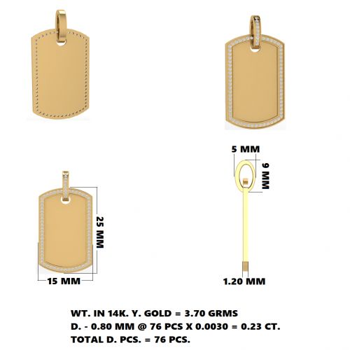 Dog Tag Pendant