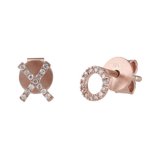 XO Diamond Mini Studs
