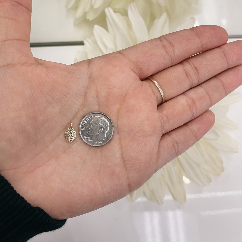 Diamond Oval Charm