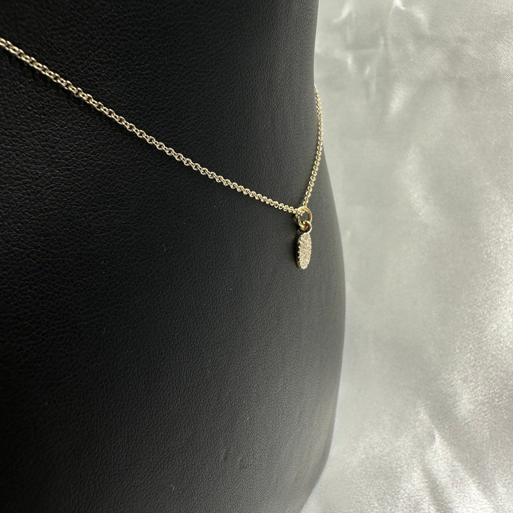 Diamond Oval Charm