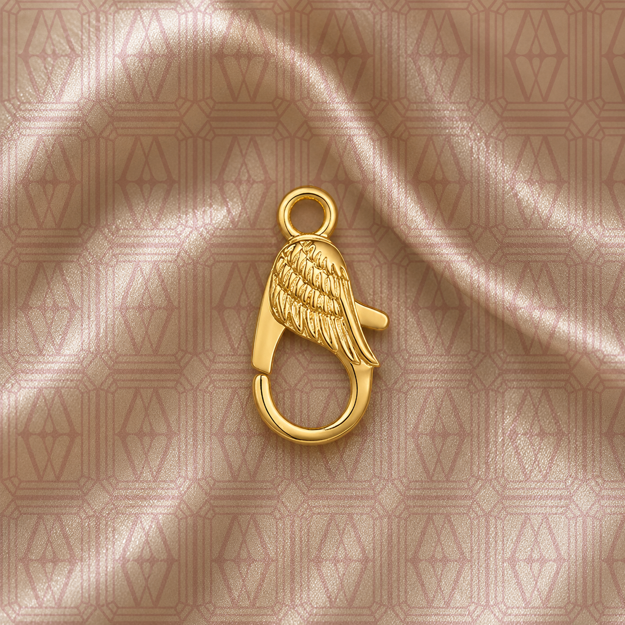Wings Lobster Claw Clasp 12x7.85mm