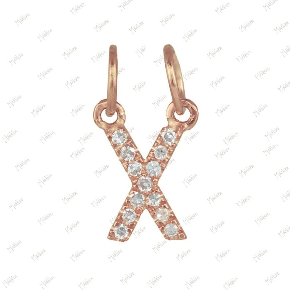 Diamond Charm Letter "A" 5.40x6.50mm