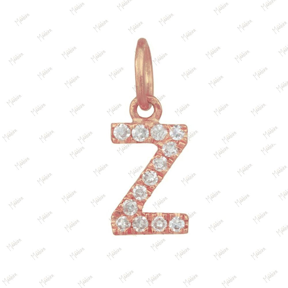Diamond Charm Letter "A" 5.40x6.50mm