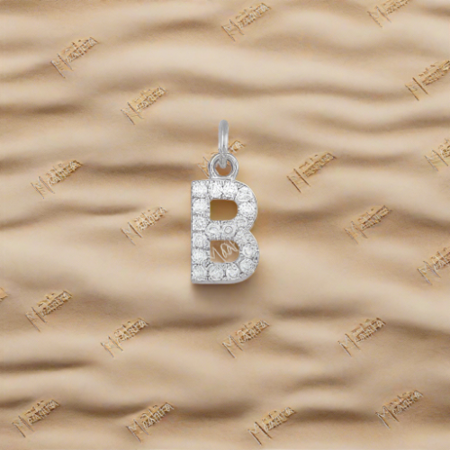 "B" Diamond Charm