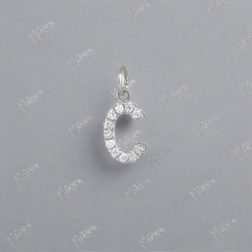 "C" Diamond Charm