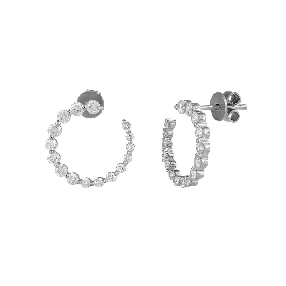 White Gold Diamond Earrings
