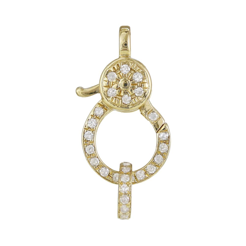 Gold Lock charm