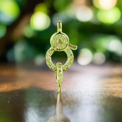 Gold Lock charm