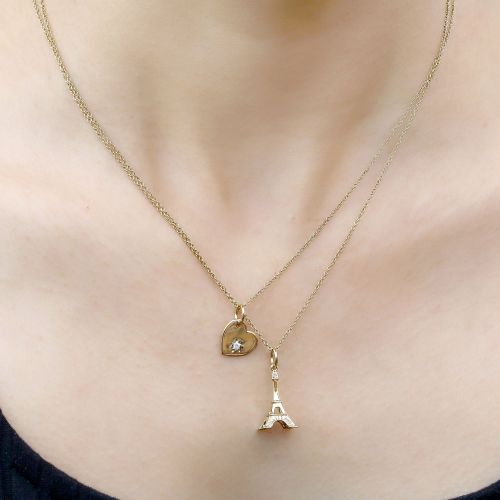 Heart Diamond Charm