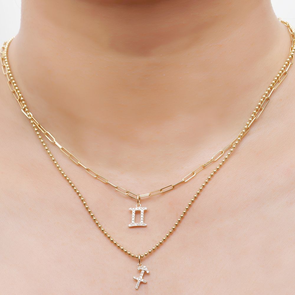 Diamond Aries Zodiac Charm 9mm