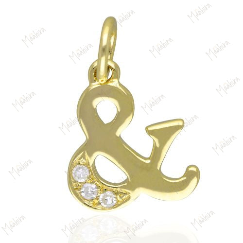 Diamond "&" Sign Charm