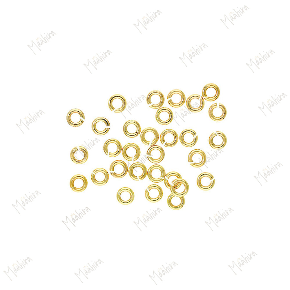 Solid Gold Open Jump Ring 1x3.5mm