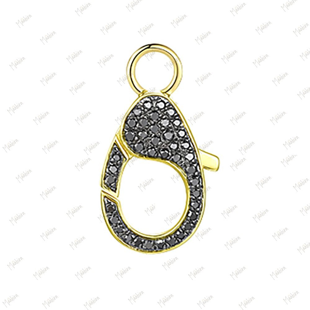 Diamond Lobster Clasp 13x8mm