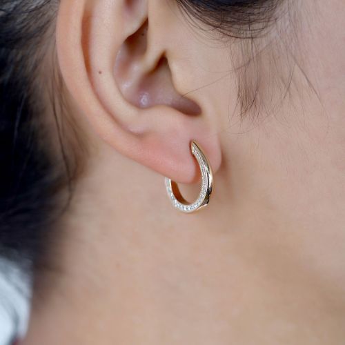Diamond Huggies 16.60x18mm