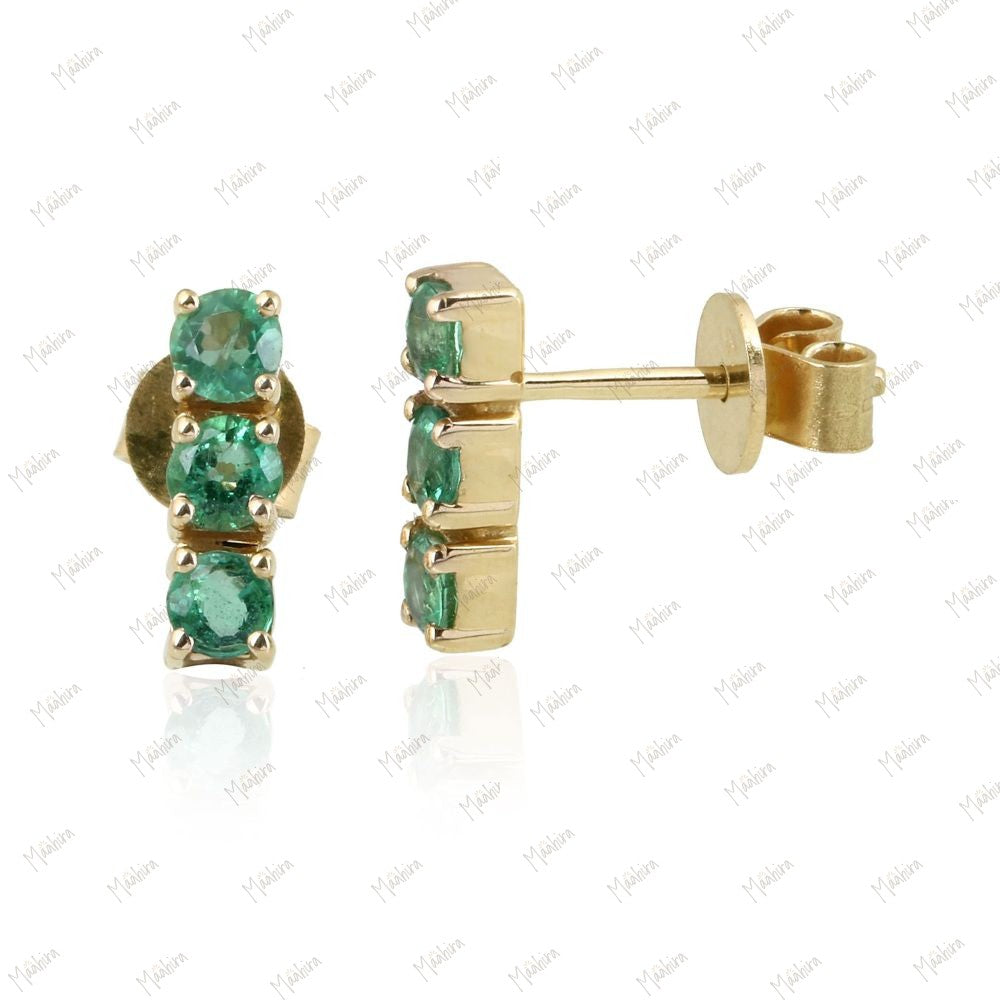 Black Diamond Vertical Bar Studs 3x10mm