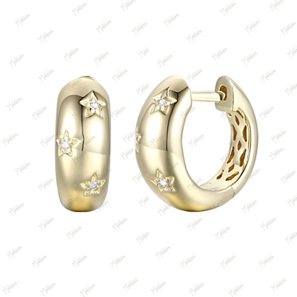 Diamond Star Huggies 12mm