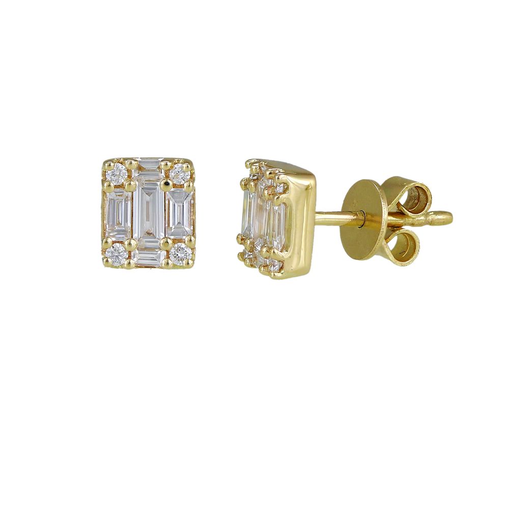 Baguette studs
