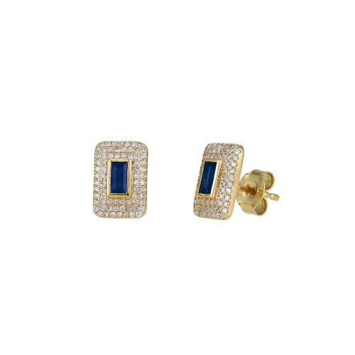 Diamond & Sapphire Studs