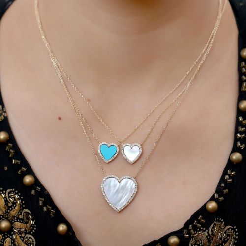 MOP Heart Necklace